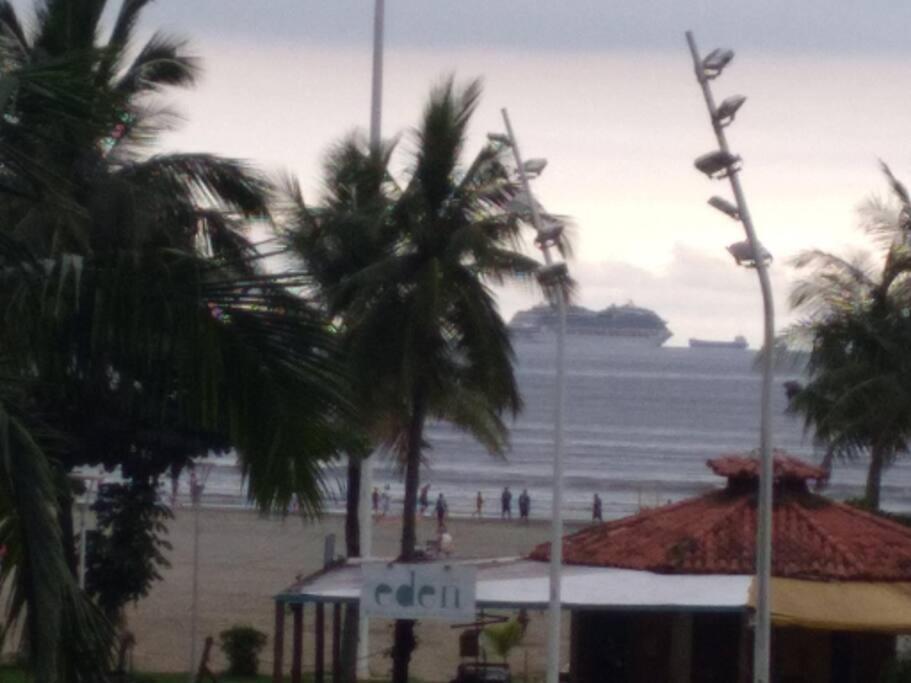 São VicenteExcelente Localizacao O Mar Na Sua Frente Confiraアパートメント エクステリア 写真